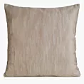 Poszewka na poduszkę 45x45 cm welwetowa ciemnobeżowa z przecieranym wzorem ESTEL