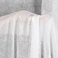 Firana szyta na przelotkach biała z delikatnej gładkiej etaminy wykończonej obciążnikiem