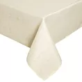 Obrus kremowy 140x220 cm SPARKLE przeszywany złotą nicią
