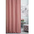 Zasłona szyta na taśmie 5 cm DORA - HIT różowa z miękkiej tkaniny o welurowej strukturze