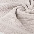 Ręcznik kąpielowy 50x90 cm bawełniany kolor pudrowy róż w stylu boho z frędzlami 500 g/m2 MIRENA