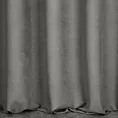 Zasłona szyta na taśmie 5 cm ADESSA szara z miękkiej tkaniny o welurowej strukturze