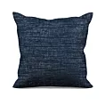 Poszewka szyta granatowa z szenilowej tkaniny z dodatkiem połyskującej nici