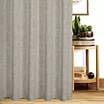 Tkanina zasłonowa z dodatkiem lnu o melanżowym wzorze zakończona obciążnikiem