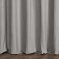 Zasłona szyta na taśmie 5 cm szara z miękkiej szenilowej tkaniny z efektem melanżu