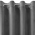 Zasłona stalowa z matowego welwetu 140x250 cm przelotka - MELANIE