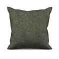 Poszewka szyta zielono kremowa z tkaniny w drobny wzór, przetykany błyszczącą nicią