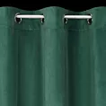 Zasłona welwetowa ciemnozielona zdobiona falbanami 140x250 przelotka - CHARLOTTE 1