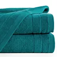 Ręcznik kąpielowy 50x90 cm bawełniany kolor ciemnoturkusowy z welwetową bordiurą 500 g/m2 DAMLA