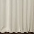 Zasłona szyta na taśmie 5 cm kremowa o naturalnym, gęstym splocie w stylu eko
