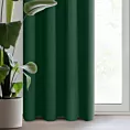 Zasłona ciemnozielona zaciemniająca gładka półmatowa 135x250 cm przelotka - LOGAN