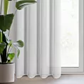 Firana biała z efektem wzoru w listki 140x250 cm przelotka TULSA