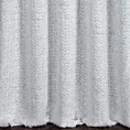 Zasłona szyta na taśmie 5 cm biała z tkaniny z aplikacją
