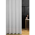 Firana szyta na taśmie 5 cm biała z delikatnej połyskującej tkaniny o strukturze deszczyku wykończonej obciążnikiem