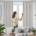 Zasłona jasnoszara z tkaniny welurowej 160x180 cm taśma - Dora