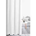 Zasłona szyta na taśmie 5 cm biała z tkaniny typu eko