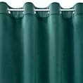 Zasłona turkusowa z matowego welwetu 140x250 cm przelotka - MELANIE