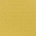 Roleta rzymska musztardowa z miękkiej, matowej tkaniny w drobny geometryczny wzór