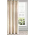 Zasłona beżowa z ekskluzywnego aksamitnego welwetu 290 g/m2 140x250 cm 10 szt. przelotek - VILLA