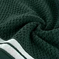Ręcznik kąpielowy 50x90 cm bawełniany kolor ciemnozielony w pasy 500 g/m2 MADLEN