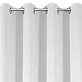 Zasłona biała z gładkiej tkaniny zaciemniającej typu - BLACKOUT 135x250 cm przelotka - PARISA - Design 91