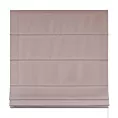 Roleta rzymska pudrowo różowa z miękkiej tkaniny o welurowej strukturze