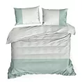 Pościel 220x200 cm z bawełny renforce kolor biały, miętowy NOVA DUO