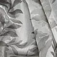 Zasłona naturalna w stalowe liście 140x250 cm przelotka - HARIET