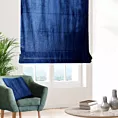 Roleta rzymska SAFARI ciemnoniebieska z miękkiej welwetowej tkaniny z połyskiem
