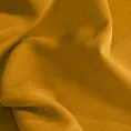 Zasłona szyta na flexach DORA - HIT musztardowa z miękkiej tkaniny o welurowej strukturze