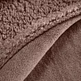 Koc 170x210 jasnobrązowy z miękkiego polaru ze strukturą baranka TEDY Eurofirany Premium