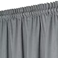 Zasłona szara z tkaniny welurowej 160x220 cm tunel Dora