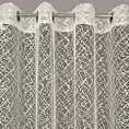Firana kremowa o strukturze pajęczej sieci 140x250 cm przelotka AMANDA