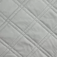 Narzuta welwetowa srebrna 220x240 cm pikowana metodą hot press wzór geometryczny LUIZ 8 Design 91