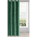 Zasłona zielona z miękkiego welwetu 140x250 cm przelotka - SUZANA