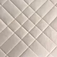 Narzuta welwetowa kremowa 170x210 cm z geometrycznym przeszyciem RIA 6