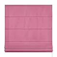 Roleta rzymska różowa z gładkiej zaciemniającej tkaniny typu dimout