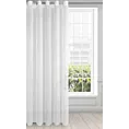 Firana biała o strukturze drobnego deszczyku wzór poziomy 140x250 cm przelotka REBECCA