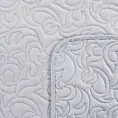 Narzuta z tkaniny imitującej len srebrna 170x210 cm na łóżko pikowana metodą hot press LENA 4 Eurofirany Premium