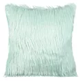 Poszewka na poduszkę 55x55 cm jasnomiętowa z miękkiego futerka