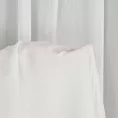 Firana biała z tkaniny szyfonowej z efektem garbowania nie wymagająca prasowania 135x270 cm taśma MELINDA