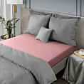 Prześcieradło frotte z gumką 220x200 cm z bawełny kolor pudrowy róż 170 g/m2 Design 91
