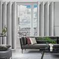 Zasłona welwetowa srebrna 140x250 cm przelotka - ROSA - Design 91