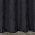 Zasłona szyta na taśmie 5 cm czarna z miękkiej w dotyku tkaniny szenilowej