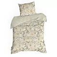 Pościel 140x200 cm bawełniana kolor beżowy, kremowy w kwiaty SONIA 32