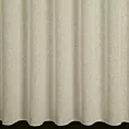 Firana szyta na taśmie fala kremowa z delikatnej w dotyku etaminy w stylu eko z efektem kreszowania, wykończona obciążnikiem