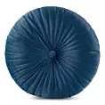 Poduszka okrągła średnica 40 cm welwetowa granatowa pikowana, z wypełnieniem VELVET 68