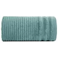 Ręcznik do rąk 30x50 cm bawełniany kolor miętowy zero twist zdobiony paseczkami 400 g/m2 SAMMY