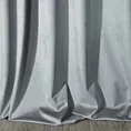 Zasłona szara z miękkiego welwetu 140x250 cm przelotka - SUZANA