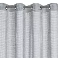 Firana srebrna z lekkiej mikrosiateczki z połyskiem 140x250 cm przelotka NEL